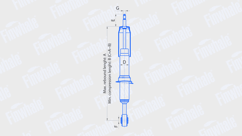 Амортизатор передний газовый  13203GU