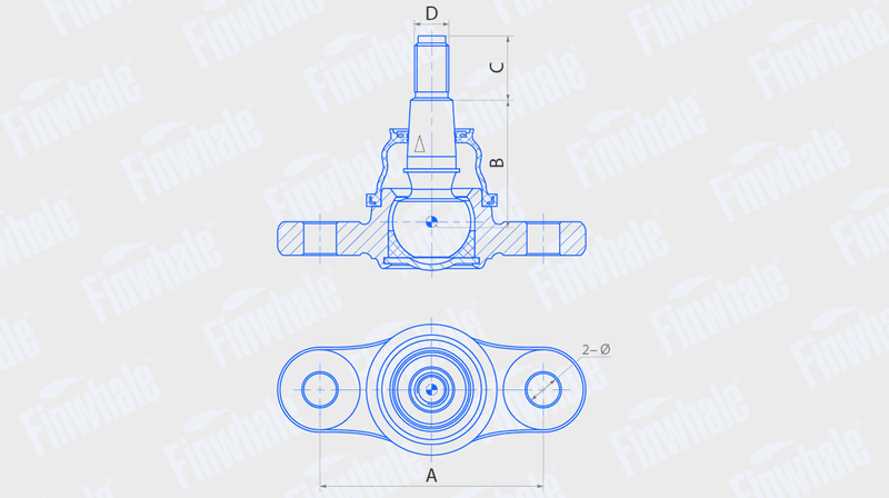 Опора шаровая BJ509