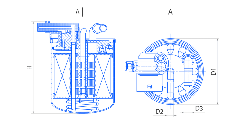 Фильтр топливный PF917