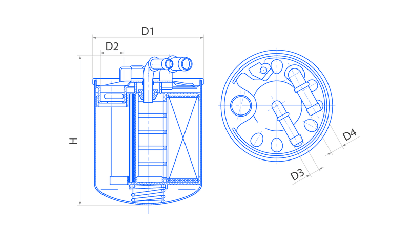 Фильтр топливный PF930