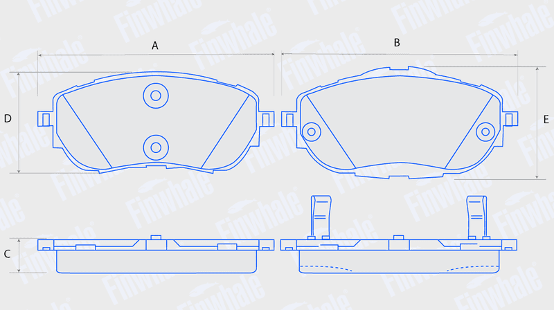 Колодки передние дисковые V1050