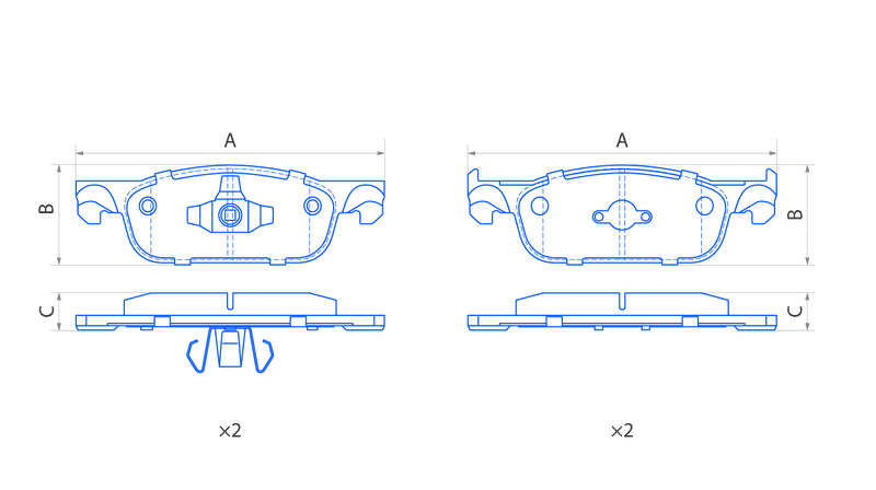 Колодки передние дисковые V1069