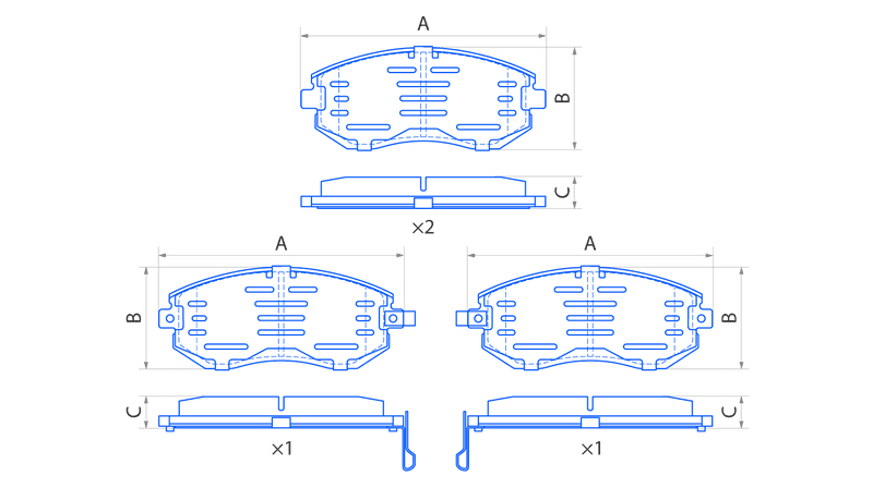 Колодки передние V1072