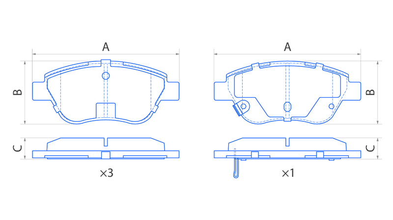 Колодки передние V1104