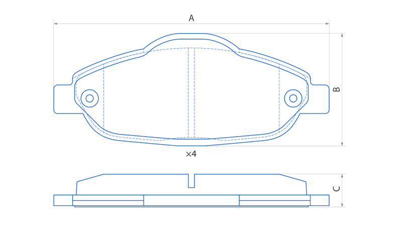 Колодки передние дисковые  V1107