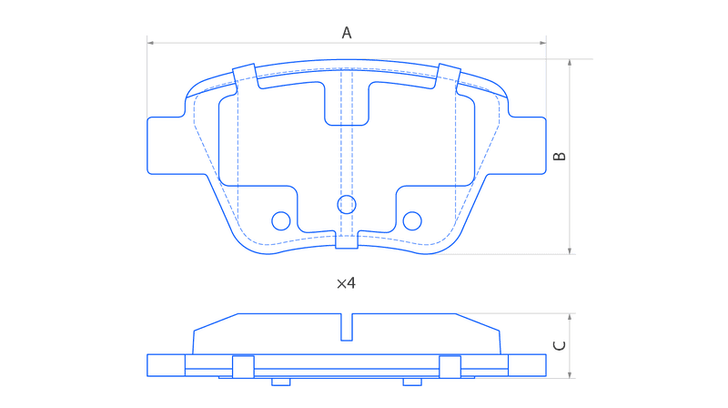 Колодки задние дисковые V1110