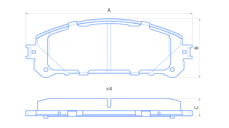 Колодки передние дисковые  V1112