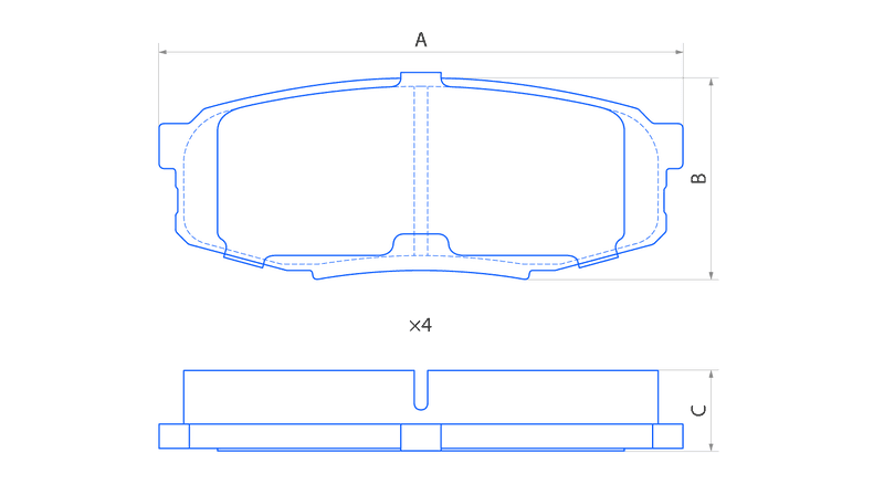 Колодки задние дисковые V1114