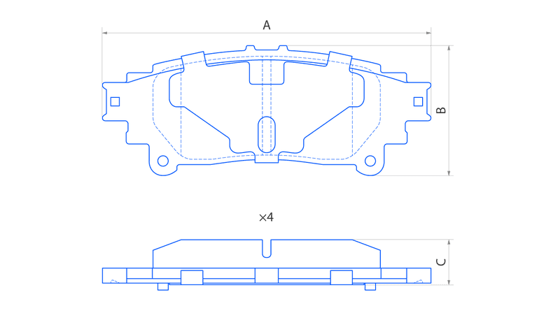 Колодки задние V1118