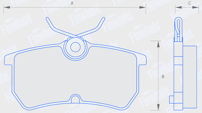 Колодки задние дисковые V303