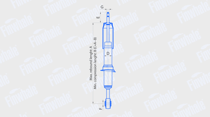 Амортизатор передний газовый  13203GU