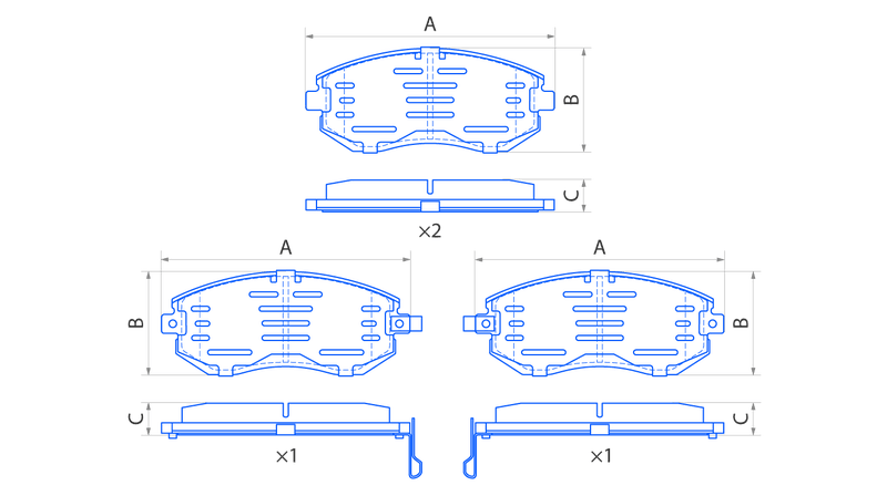 Колодки передние V1072