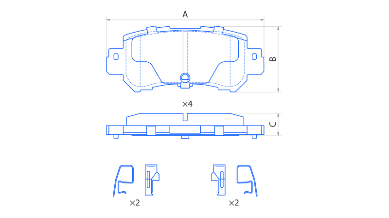 Колодки задние  V1081