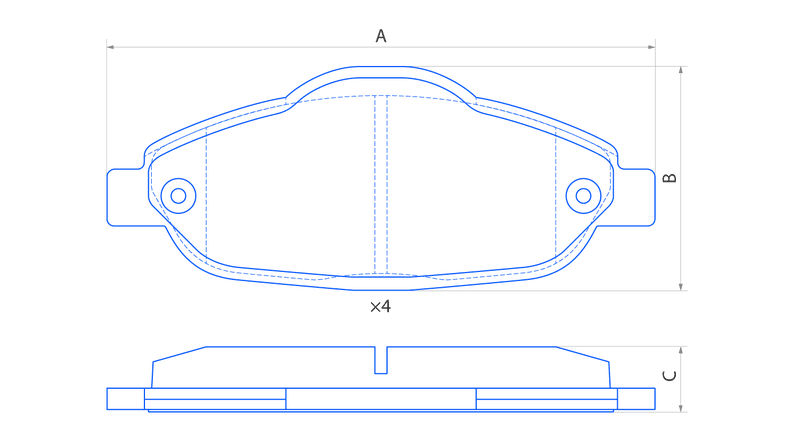 Колодки передние дисковые  V1107
