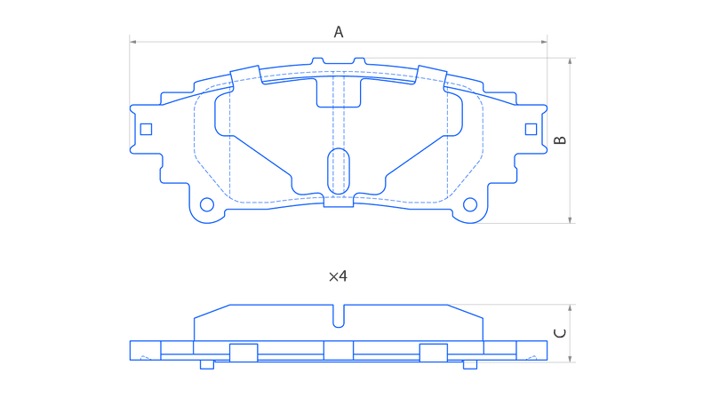 Колодки задние V1118
