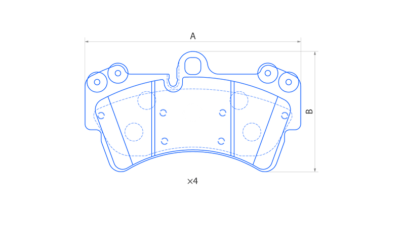Колодки передние дисковые  V1126