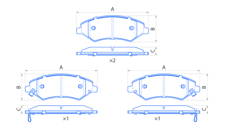 Колодки передние дисковые  V1134