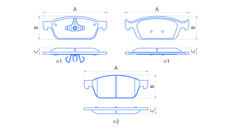 Колодки передние дисковые  V1153