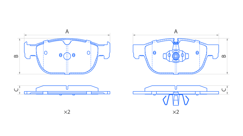 Колодки передние дисковые  V1154