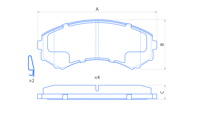 Колодки передние дисковые  V1188