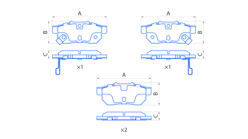 Колодки задние дисковые V1194