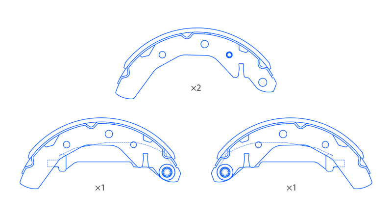 Колодки задние  VR814